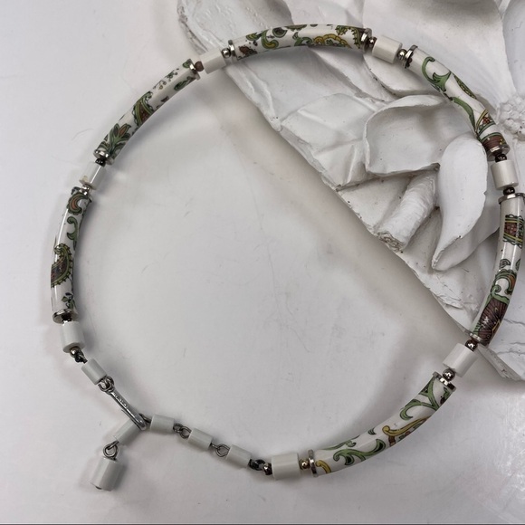 Porcelain Choker Hook Clasp Vintage Made in Japan - Picture 11 of 13